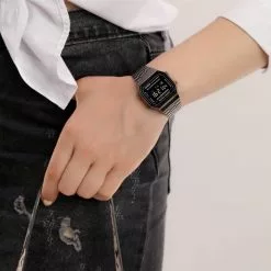 Casio General Stainless Steel Strap Unisex's Watch A168WGG-1BDF -CASIO men casio 1542 1690246 4