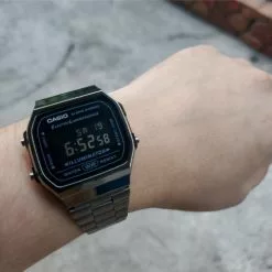 Casio General Stainless Steel Strap Unisex's Watch A168WGG-1BDF -CASIO men casio 1543 1690246 5