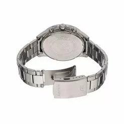 Casio Edifice Silver Stainless Steel Strap Men's Watch EFV-100D-1AVUDF -CASIO men casio 2133 4548436 2