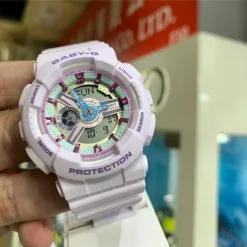 Casio Baby-G Digital-Analogue Purple Resin Strap Women Watch BA-110XPM-6ADR -CASIO men casio 2160 9790246 4