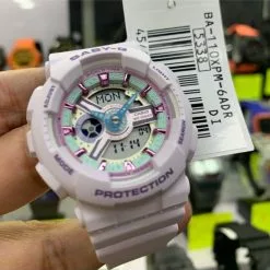 Casio Baby-G Digital-Analogue Purple Resin Strap Women Watch BA-110XPM-6ADR -CASIO men casio 2161 9790246 7