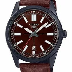Casio Analog Leather Dress Watch (MTP-VD02BL-5E)