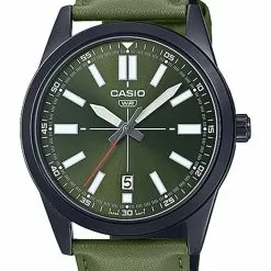 Casio Analog Leather Dress Watch (MTP-VD02BL-3E)