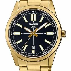 Casio Analog Gold Dress Watch (MTP-VD02G-1E)