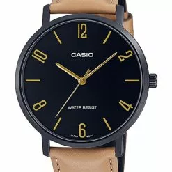 Casio Analog Leather Dress Watch (MTP-VT01BL-1B)