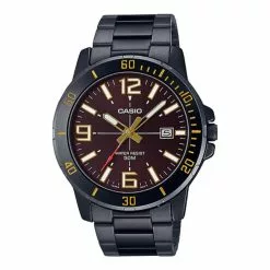 CASIO GENERAL MTP-VD01B-5BVUDF BLACK STAINLESS STEEL MEN'S WATCH
