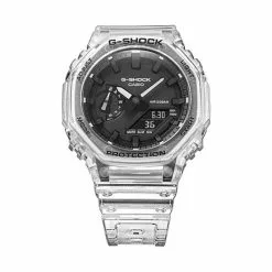 Casio G-Shock Transparent Strap Men Watch GA-2100SKE-7ADR-P -CASIO men casio 2928 6734536 3