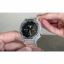 Casio G-Shock Transparent Strap Men Watch GA-2100SKE-7ADR-P -CASIO men casio 2929 6734536 5