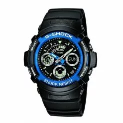 CASIO G-SHOCK AW-591-2ADR DIGITAL QUARTZ BLACK RESIN MEN'S WATCH