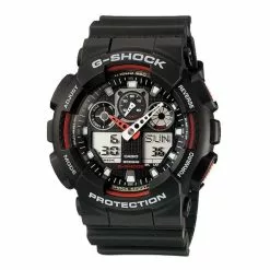 CASIO G-SHOCK GA-100-1A4DR DIGITAL QUARTZ BLACK RESIN MEN'S WATCH