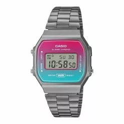 Casio Digital Stainless Steel Watch (A168WERB-2A)