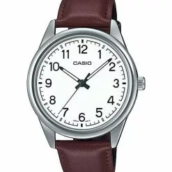 Casio Leather Analog Watch (MTP-V005L-7B4)