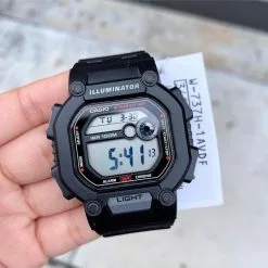 Casio General Black Resin Strap Unisex Watch W-737H-1AVDF -CASIO men casio 4515 8602536 2