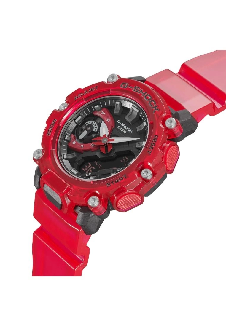 CASIO G-SHOCK GA-2200SKL-4ADR RED RESIN STRAP UNISEX WATCH 5 CASIO G-SHOCK GA-2200SKL-4ADR RED RESIN STRAP UNISEX WATCH - Image 3