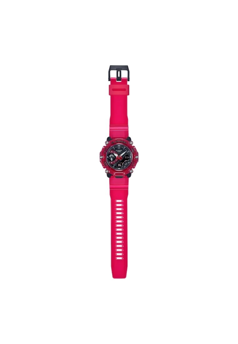 CASIO G-SHOCK GA-2200SKL-4ADR RED RESIN STRAP UNISEX WATCH 8 CASIO G-SHOCK GA-2200SKL-4ADR RED RESIN STRAP UNISEX WATCH - Image 6