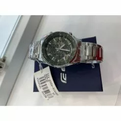 Casio Edifice Chronograph Camouflage And Silver Stainless Steel Strap Men Watch EFV-600D-3CVUDF -CASIO men casio 4940 1861246 3