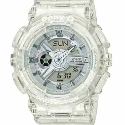 Casio Baby-g Digital Quartz White Resin Women's Watch BA-110CR-7ADR