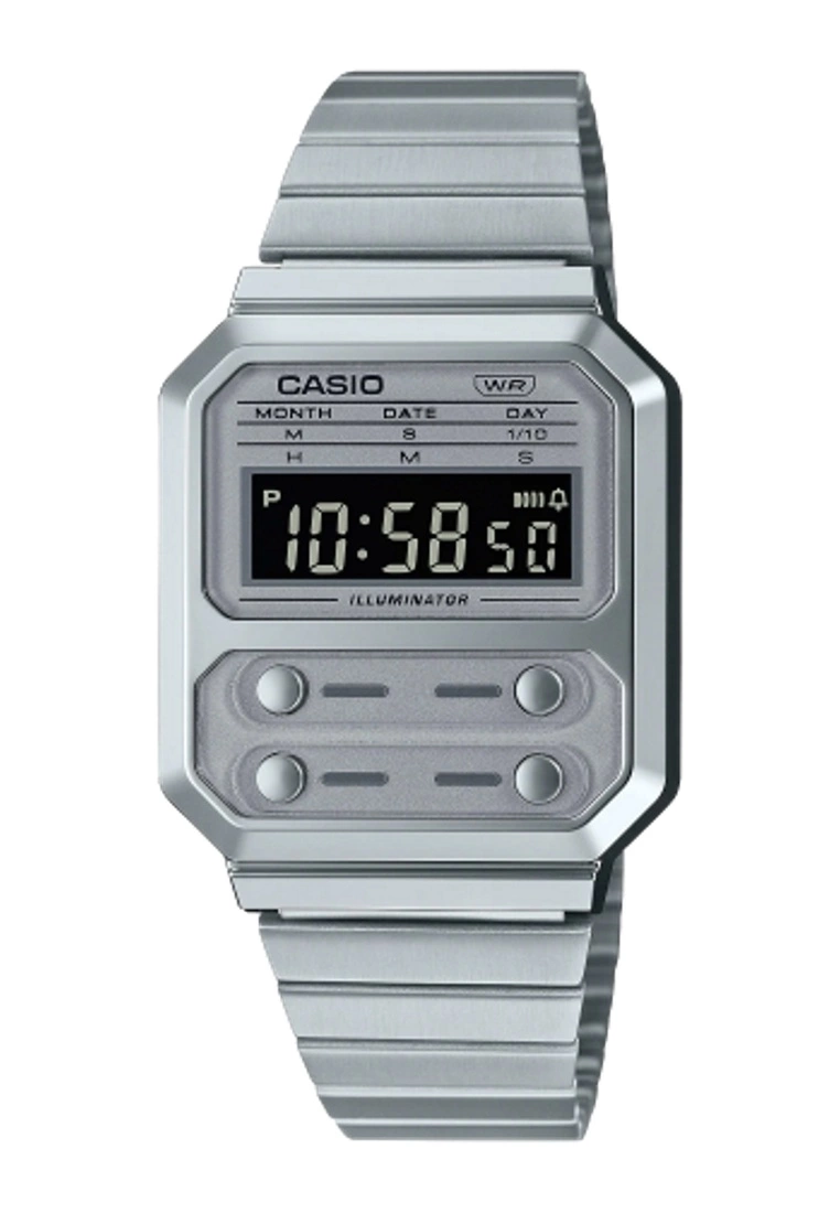 Casio Vintage-Style Digital Watch (A100WE-7B) 3 Casio Vintage-Style Digital Watch (A100WE-7B)