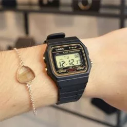 Casio General Black Resin Strap Unisex Watch F-91WG-9QDF -CASIO men casio 6377 1102246 3