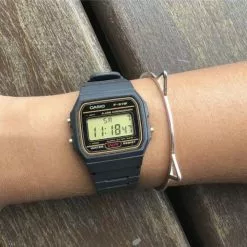 Casio General Black Resin Strap Unisex Watch F-91WG-9QDF -CASIO men casio 6377 1102246 4