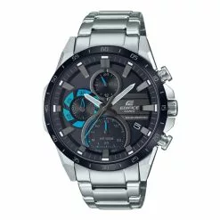Casio Edifice Black Dial Silver Stainless Steel Strap Men Watch EQS-940DB-1BVUDF