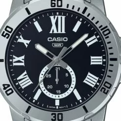 Casio Men's Analog Watch MTP-VD200D-1B Silver Stainless Steel Band Watch for men -CASIO men casio 6654 6654336 2