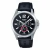 Casio Men's Analog Watch MTP-E350L-1BV Black Genuine Leather Watch for men -CASIO men casio 6690 0654336 1