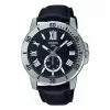 Casio Men's Analog Watch MTP-VD200L-1B Black Leather Band Watch for men -CASIO men casio 6702 4064336 1
