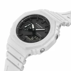 Casio G-Shock Analog Digital White Resin Strap Men's Watch GA-2100-7ADR-P -CASIO men casio 6982 5202246 4