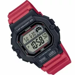 Casio General Red Resin Unisex Watch WS-1400H-4AVDF -CASIO men casio 7627 1912536 3