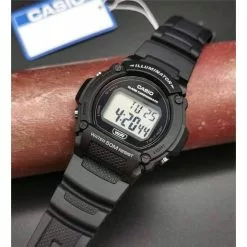 Casio General Black Silicone Strap Men Watch W-219H-1AVDF -CASIO men casio 8222 3012536 3