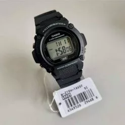 Casio General Black Silicone Strap Men Watch W-219H-1AVDF -CASIO men casio 8223 3012536 4