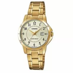 Casio General Gold Stainless Steel Women's Watch LTP-V004G-9BUDF.