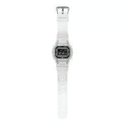 Casio G-Shock Digital Transparent White Resin Strap Men Watch DW-B5600G-7DR -CASIO men casio 8614 3641246 4