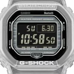 Casio G-Shock Digital Transparent White Resin Strap Men Watch DW-B5600G-7DR -CASIO men casio 8615 3641246 5