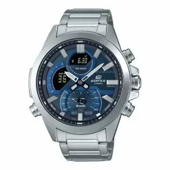 CASIO men 7 CASIO EDIFICE ECB-30D-2ADF BLUE STAINLESS STEEL MEN WATCH