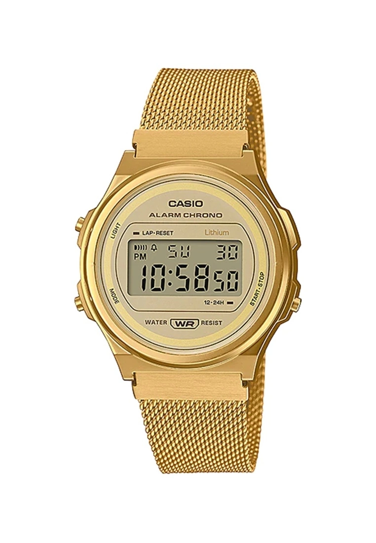 Casio Round Vintage Digital Unisex Watch (A171WEMG-9A) 3 Casio Round Vintage Digital Unisex Watch (A171WEMG-9A)