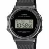 Casio Digital Stainless Steel Mesh Watch (A171WEMB-1A) -CASIO men casio 9866 1031236 1