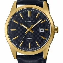 Casio Analog Leather Dress Watch (MTP-VD03GL-1A)